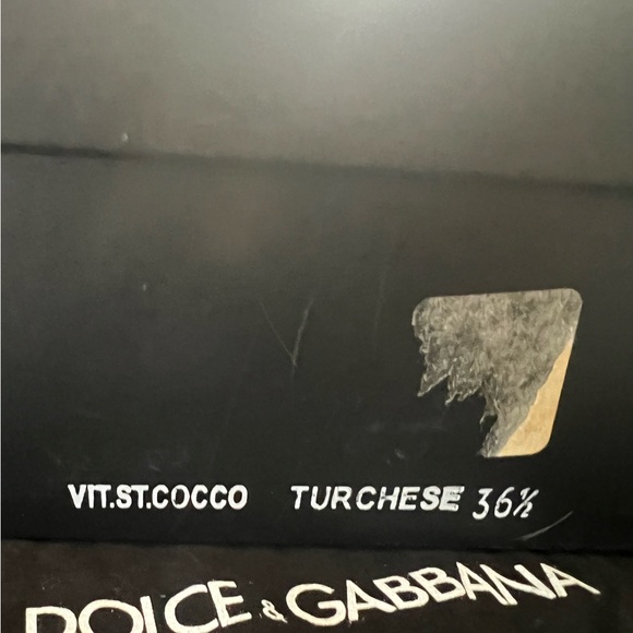 Vintage Dolce & Gabbana turquoise Kitten Heels Like New w/Original Box& Dustbag - Picture 3 of 9